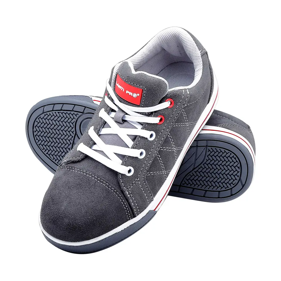 ⁨SHOES, SUEDE, GREY-RED, SB FO SRA, "47", CE, LAHTI⁩ at Wasserman.eu