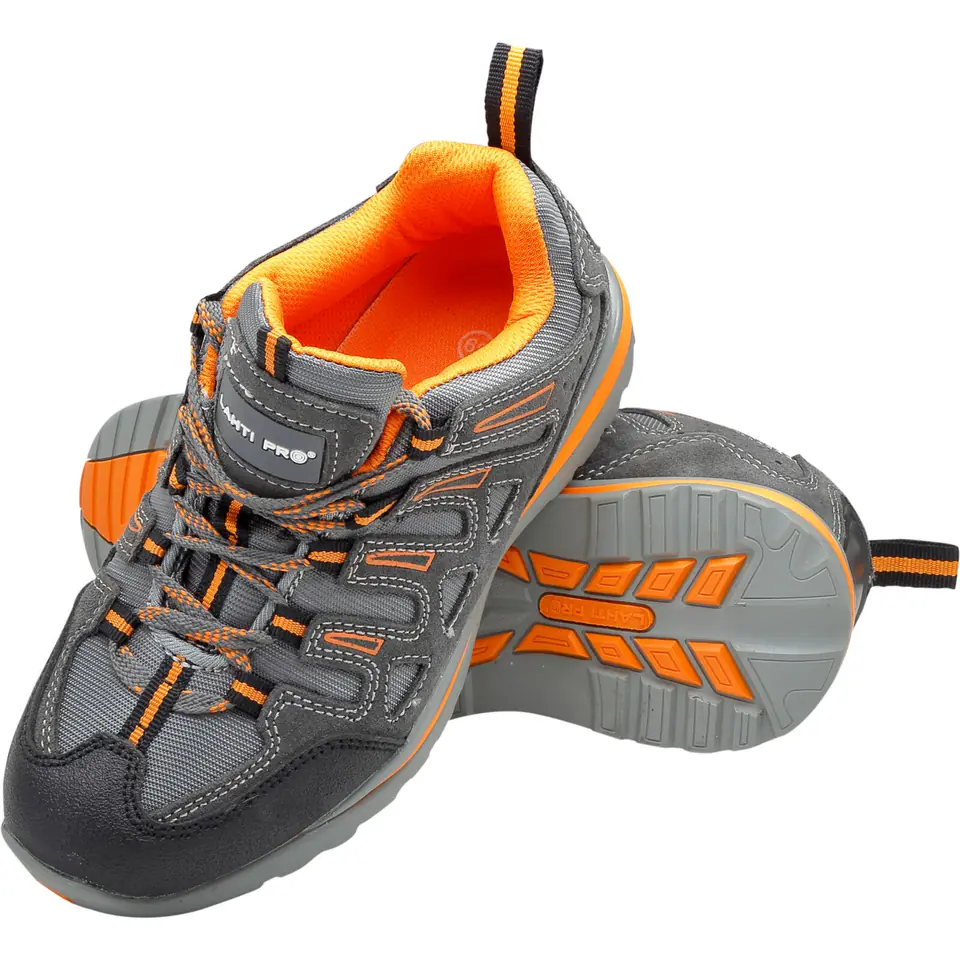 ⁨SHOES,NO TOE CAP,SUEDE/OXF GREY-ORAN,OB FO SRA,"40",CE,LAHTI⁩ at Wasserman.eu