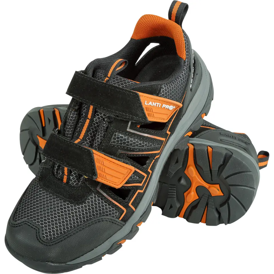 ⁨SANDALS, NO TOE CAP, BLACK-GREY-ORANGE, O1 SRA,"41",CE,LAHTI⁩ at Wasserman.eu