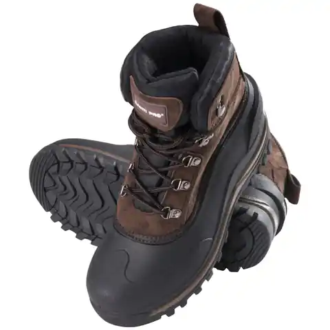 ⁨SNOW BOOTS, SYNTHETIC SUEDE, BROWN, "44", LAHTI⁩ at Wasserman.eu