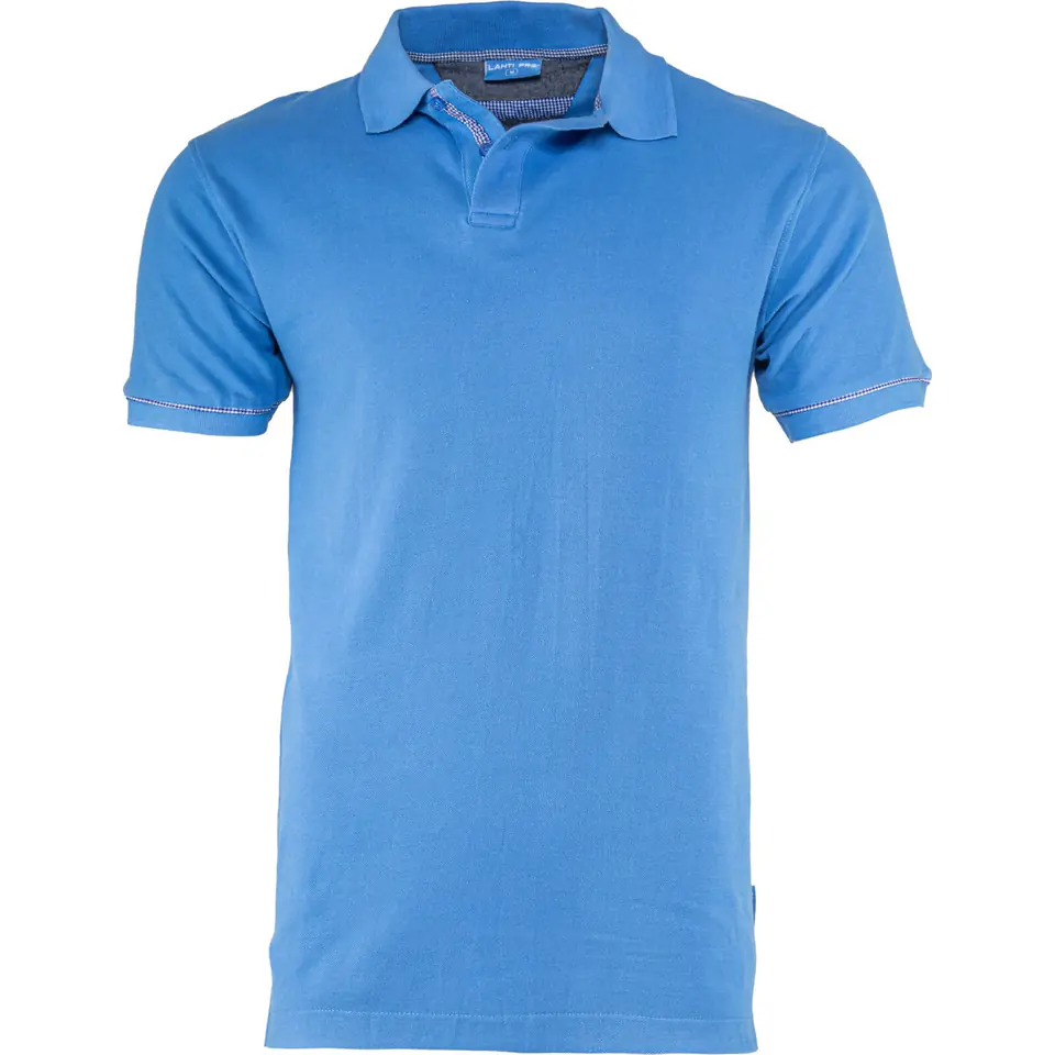 ⁨KOSZULKA POLO, 220G/M2, NIEBIESKA,  "M", CE, LAHTI⁩ w sklepie Wasserman.eu