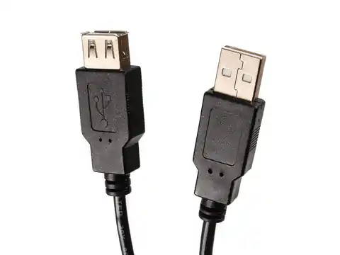 ⁨Kabel USB Maclean, 2.0, Gniazdo-wtyk, 5m, MCTV-745⁩ w sklepie Wasserman.eu
