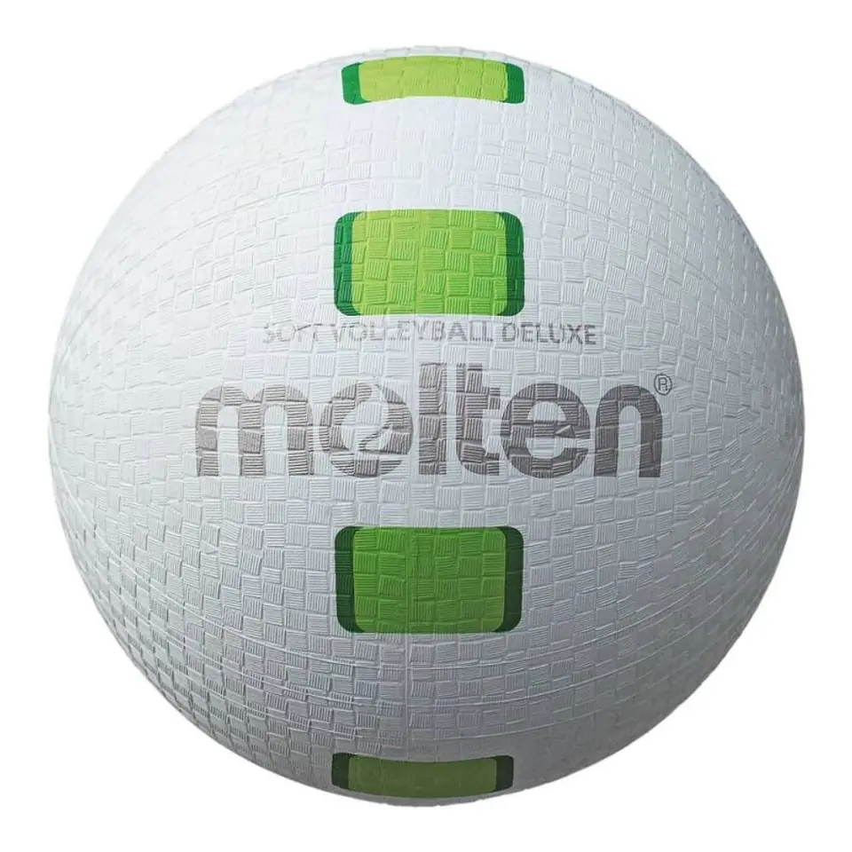 ⁨Piłka do siatkówki Molten Soft Volleyball Deluxe S2Y1550 (kolor Biały)⁩ w sklepie Wasserman.eu