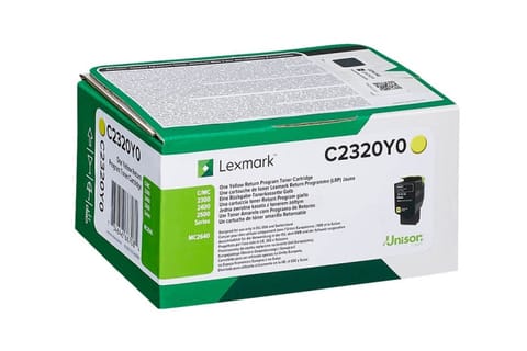 ⁨Toner Lexmark C2320Y0        yellow                  C2320Y0⁩ at Wasserman.eu