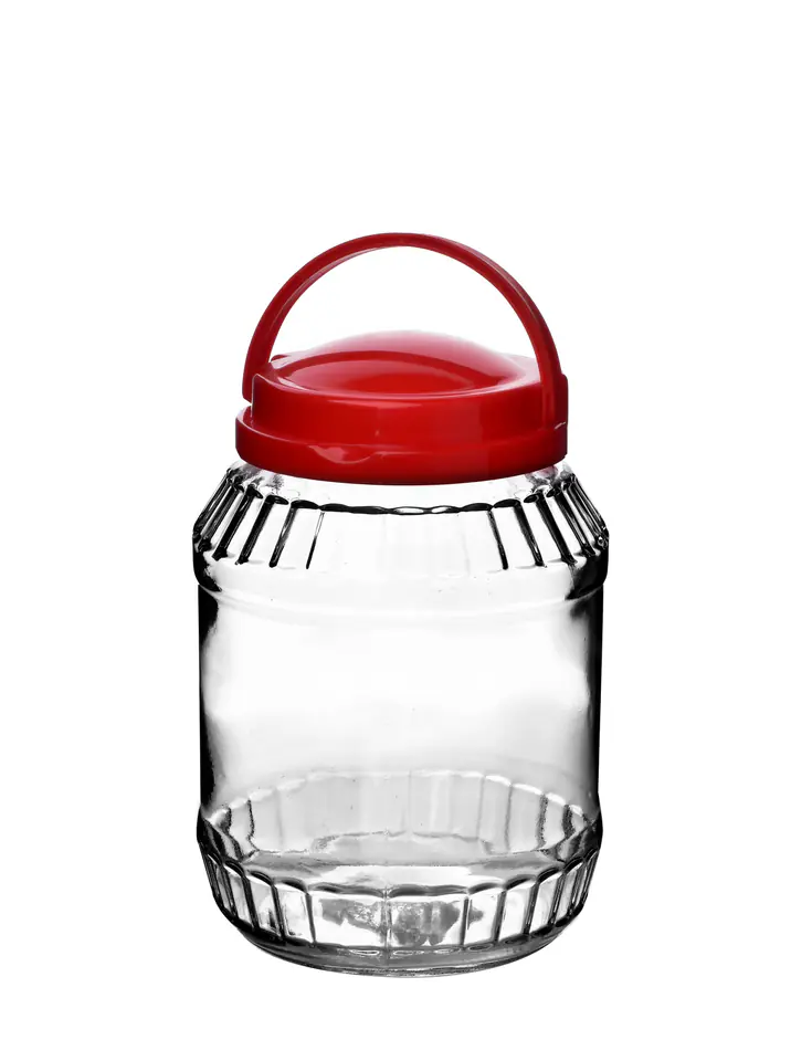 ⁨BASIC KITCHEN Słój 2,0L z uchwytem14xh21,5cm⁩ w sklepie Wasserman.eu