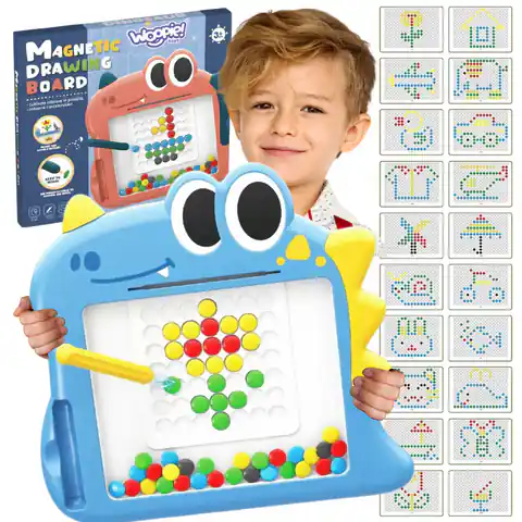 ⁨WOOPIE Tablica Magnetyczna dla Dzieci Montessori MagPad Dinozaur⁩ w sklepie Wasserman.eu