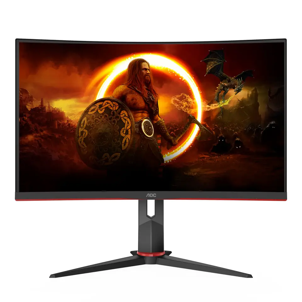 ⁨AOC CQ27G2S/BK computer monitor 68.6 cm (27") 2560 x 1440 pixels Quad HD Black, Red⁩ at Wasserman.eu