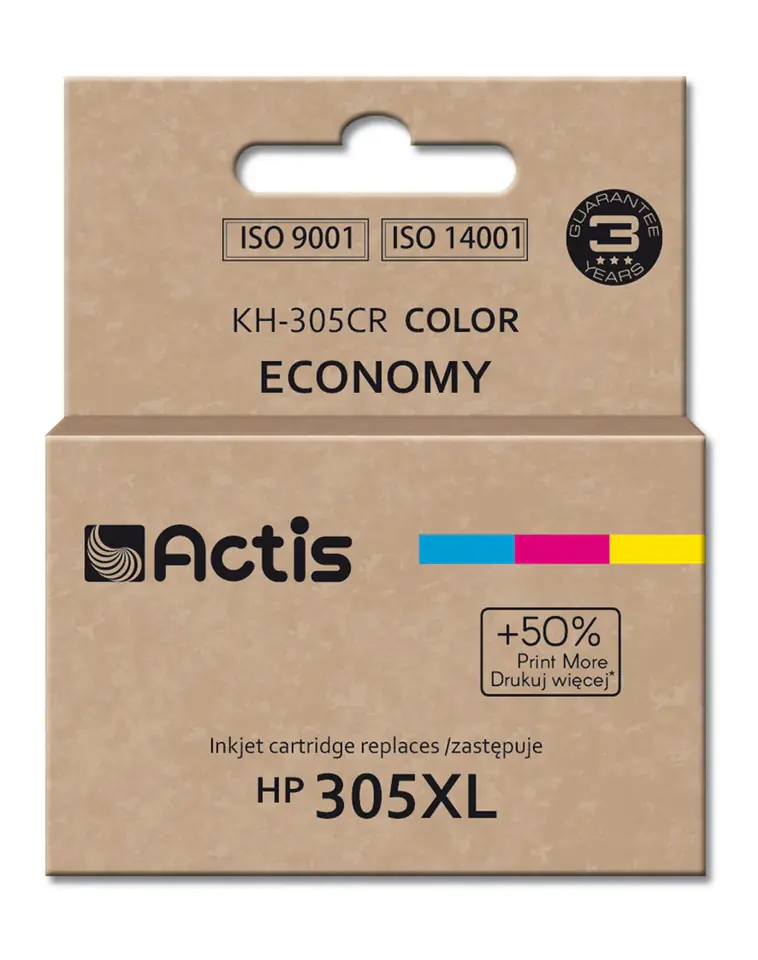 ⁨Actis KH-305CR Ink Cartridge (replacement for HP 3YM63AE; Standard; 18 ml; colour)⁩ at Wasserman.eu
