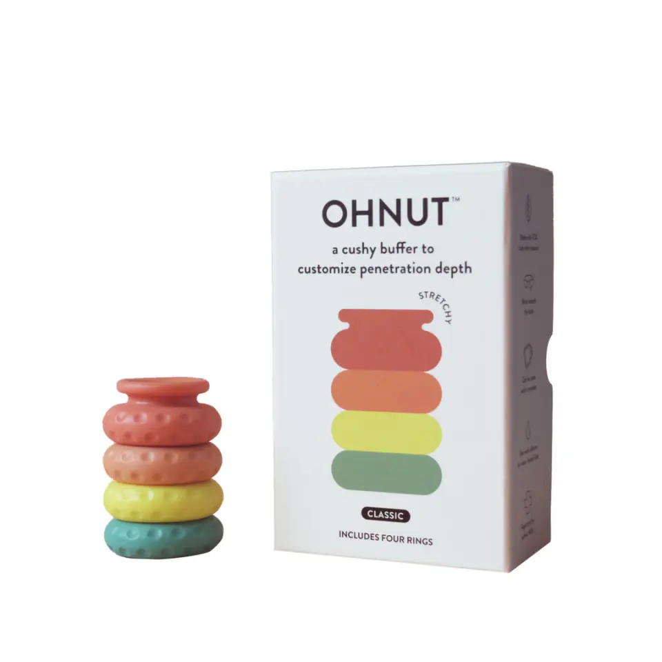 ⁨Ohnut Classic - Zestaw 4 Miękkich Regulowanych Pierścieni Kolorowych⁩ w sklepie Wasserman.eu