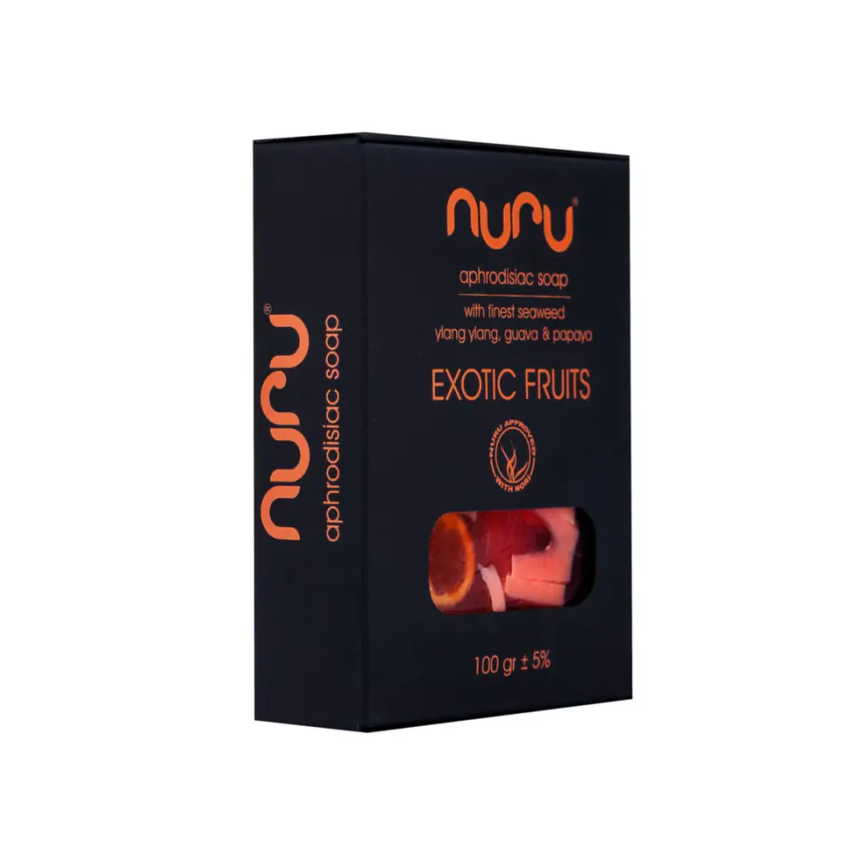 ⁨Nuru Mydło Naturalne Owoce Egzotyczne 100g ręcznie robione zapach⁩ w sklepie Wasserman.eu