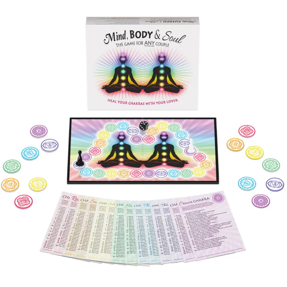 ⁨Kheper Games Mind Body & Soul gra planszowa dla par, 240 pytań czakr⁩ w sklepie Wasserman.eu