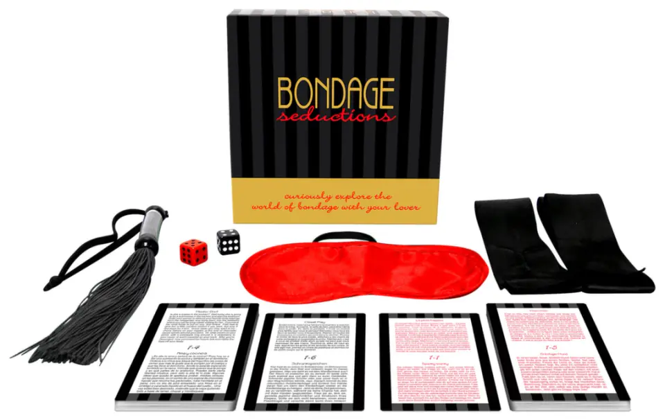 ⁨Kheper Games Bondage Seductions gra dla par z akcesoriami 36 kart⁩ w sklepie Wasserman.eu