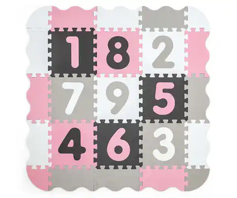 ⁨Milly Mally Mata piankowa puzzle Jolly 3x3 Digits - Pink Grey⁩ w sklepie Wasserman.eu