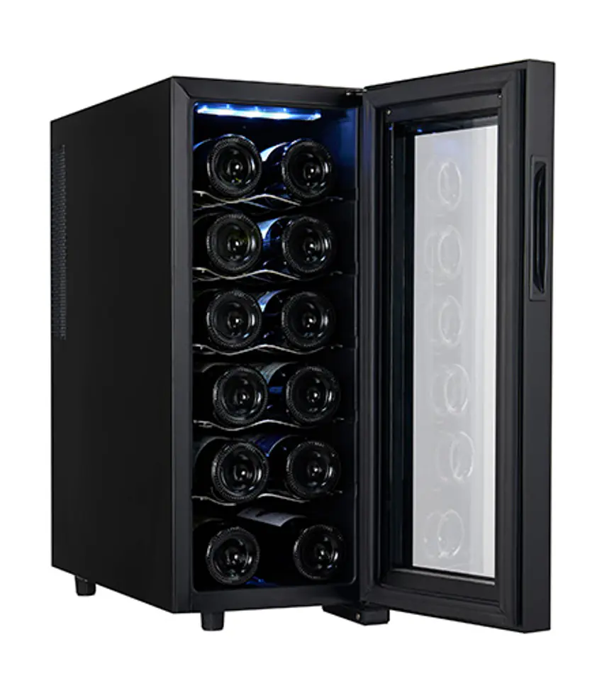 ⁨Adler Beverage Pantry AD 8083 Energy efficiency class G Free standing Bottles capacity 12 Black⁩ at Wasserman.eu