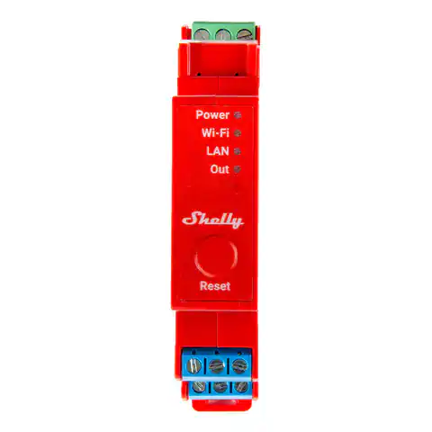 ⁨1-kanałowy przekaźnik na szynę DIN Shelly Pro 1PM WIFI/LAN⁩ w sklepie Wasserman.eu