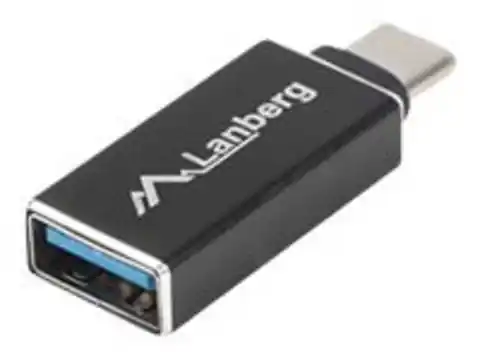 ⁨Adapter LANBERG AD-UC-UA-02 USB-C na USB-A⁩ w sklepie Wasserman.eu