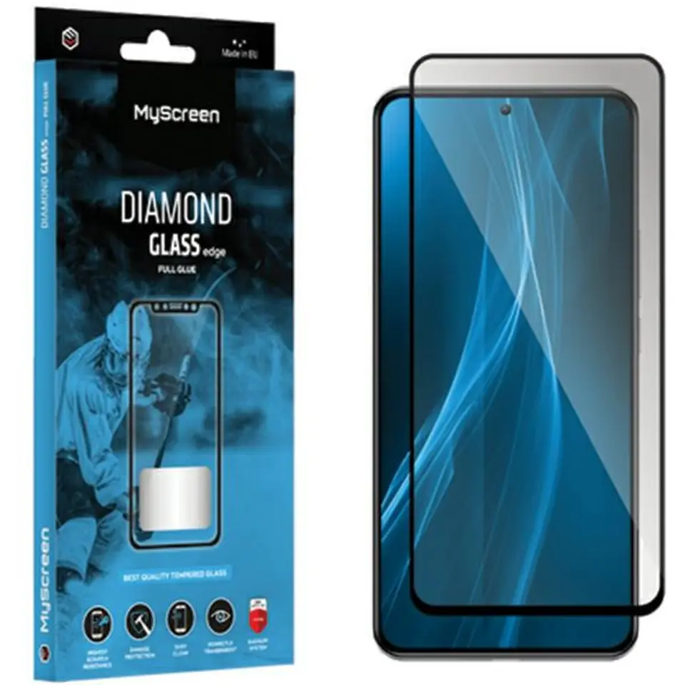 ⁨MS Diamond Glass Edge FG Tecno Spark 10 Pro/Pova 5/Pova 5 Pro czarny/black Full Glue⁩ w sklepie Wasserman.eu