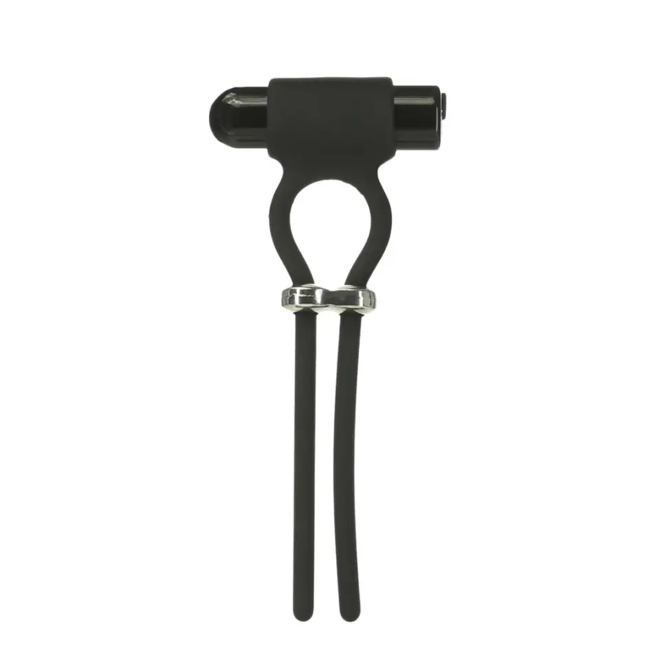 ⁨PowerBullet Bolo Czarny - Regulowany Pierścień Wibrujący USB, 9 Trybow⁩ w sklepie Wasserman.eu