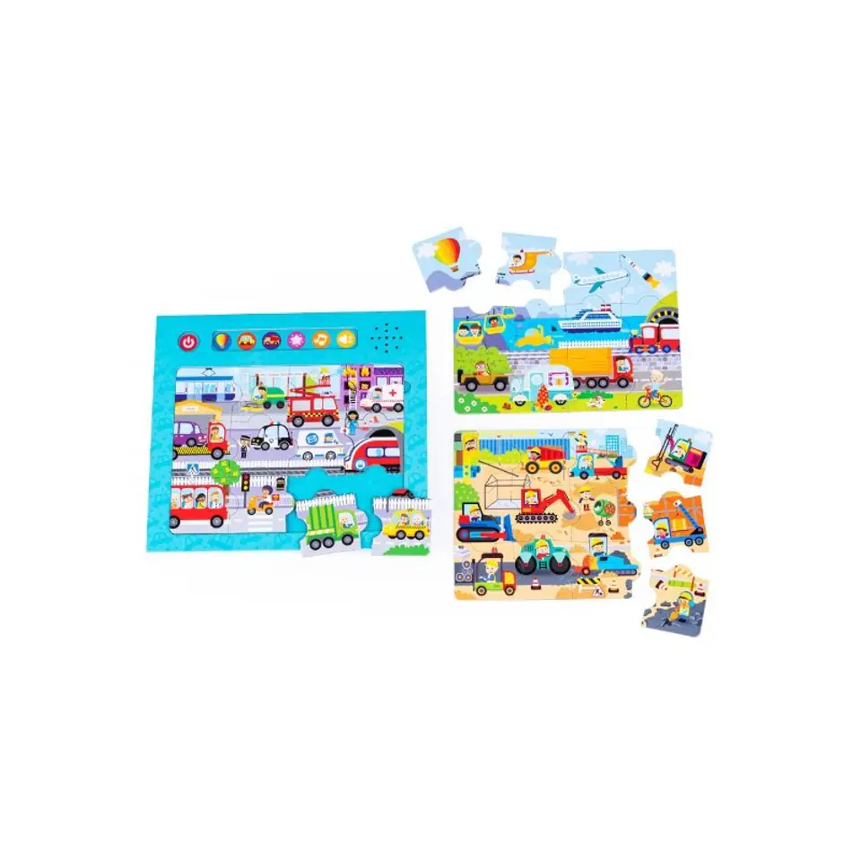 Puzzle dźwięki wokół pojazdy w sklepie Wasserman.eu