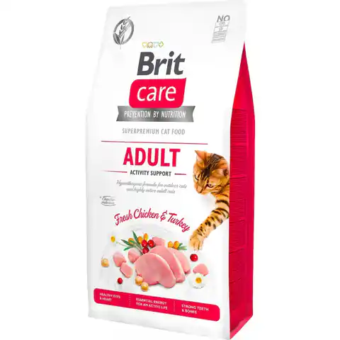 ⁨BRIT Care Adult Activity Support - dry cat food - 7 kg⁩ at Wasserman.eu