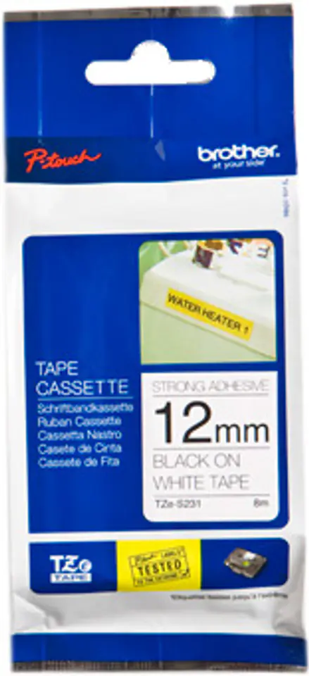 ⁨Tape BROTHER laminated Black TZe-S231⁩ at Wasserman.eu