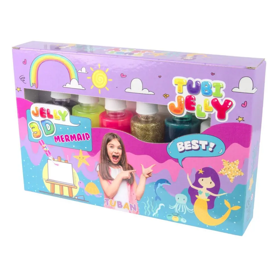 ⁨TUBAN Tubi Jelly set 6 colors - Mermaid⁩ at Wasserman.eu