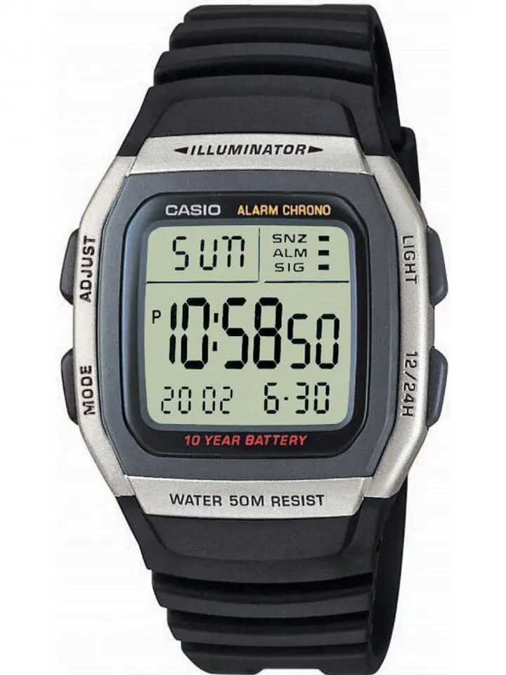 ⁨ZEGAREK MĘSKI CASIO W-96H-1A + BOX⁩ w sklepie Wasserman.eu