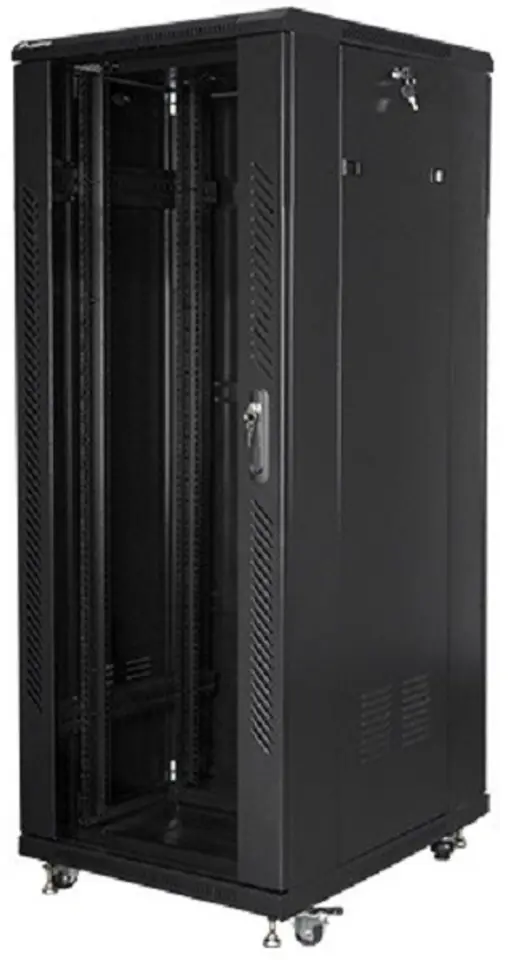 Szafa stojąca Rack 19'' 32U 600x800mm czarna w sklepie Wasserman.eu