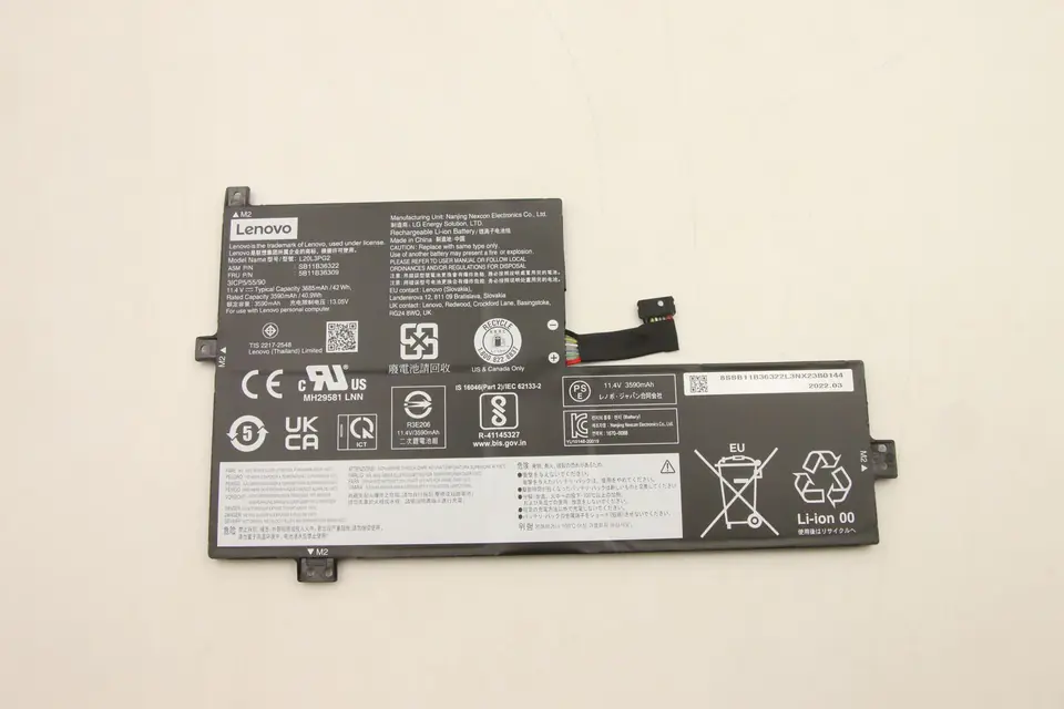 ⁨Lenovo 3-cell 11.4V battery for⁩ w sklepie Wasserman.eu