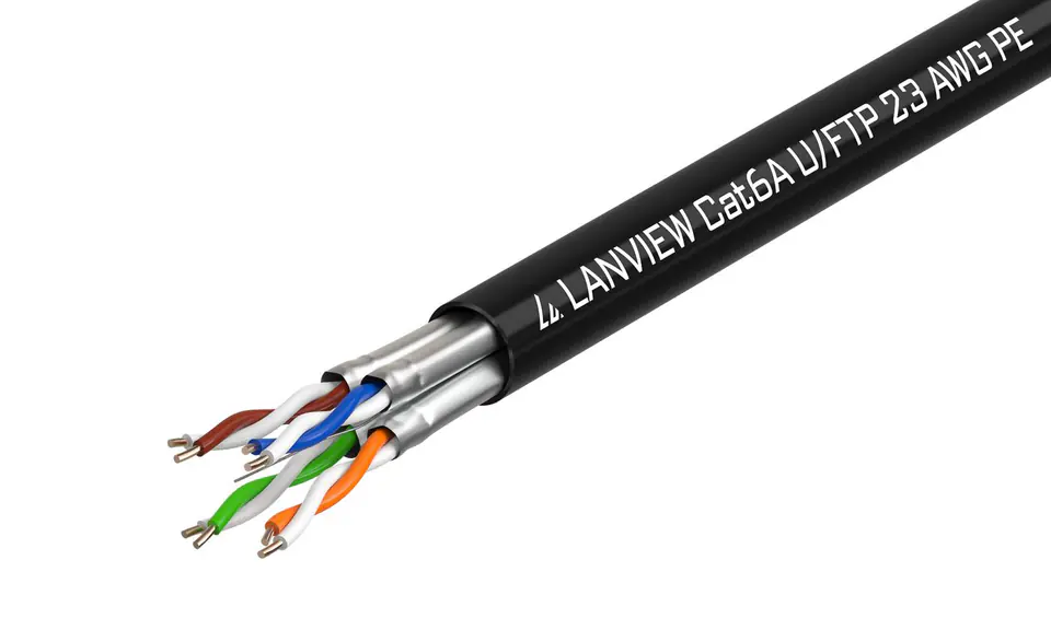 ⁨Lanview Cat6a  U-FTP Network Cable⁩ w sklepie Wasserman.eu