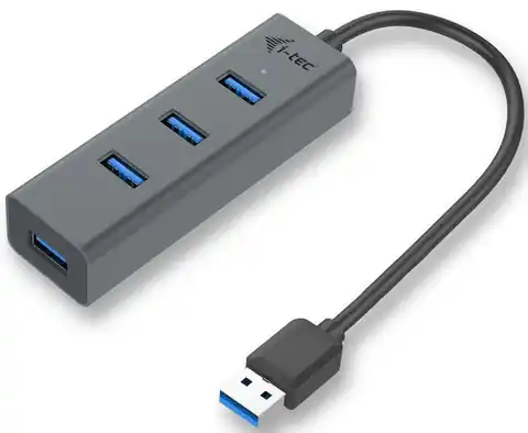 ⁨USB 3.0 Metal 4-port passive USB HUB, 4x port USB 3.0⁩ at Wasserman.eu