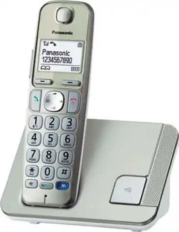 ⁨Telefon stacjonarny Panasonic KX-TGE 210 PDN (kolor szampański)⁩ w sklepie Wasserman.eu