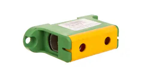 ⁨Złączka szynowa przelotowa 2-przewodowa 16-95mm2 żółto-zielona WLZ35P/95/z 48.597⁩ w sklepie Wasserman.eu