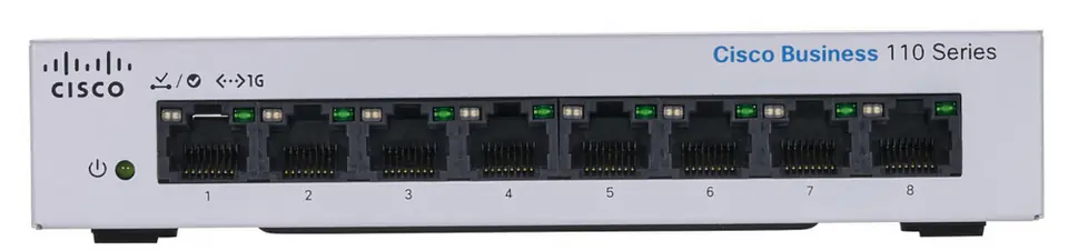 ⁨Cisco CBS110 Unmanaged L2 Gigabit Ethernet (10/100/1000) Grey⁩ at Wasserman.eu