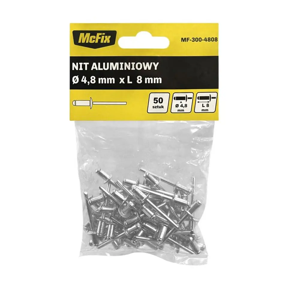 ⁨NITY ALUMINIOWE OP-50SZT 4.8*8MM⁩ w sklepie Wasserman.eu