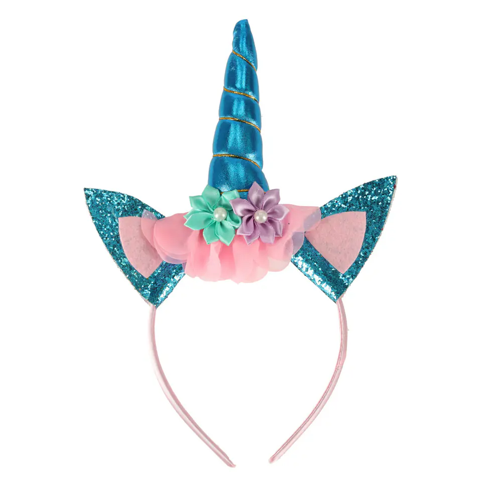 ⁨Costume carnival costume Unicorn headband + skirt blue 3-6yr⁩ at Wasserman.eu