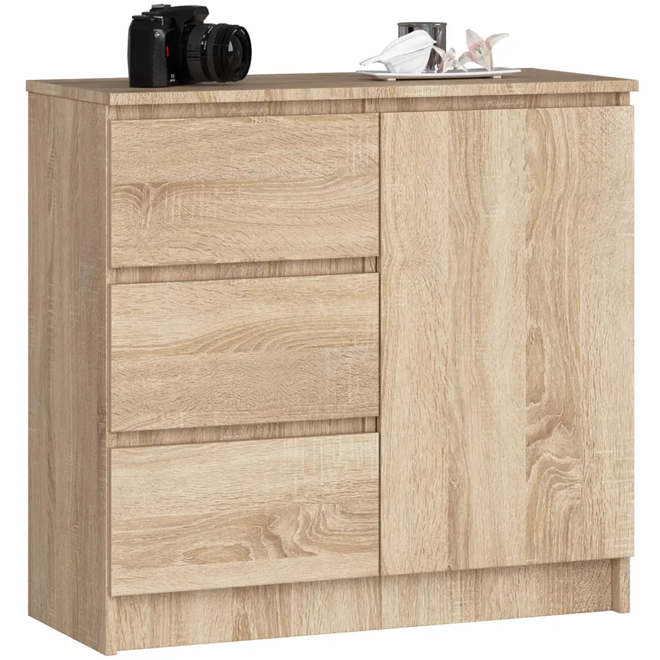 KOMODA K80 JERRY 1D 3SZ PK DĄB SONOMA w sklepie Wasserman.eu