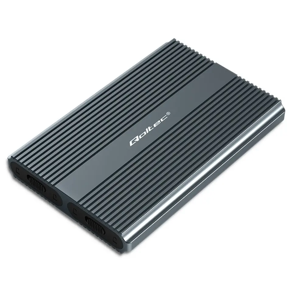 ⁨Qoltec Obudowa | kieszeń na dysk M.2 SSD SATA | NVME | DUAL |USB-C⁩ at Wasserman.eu