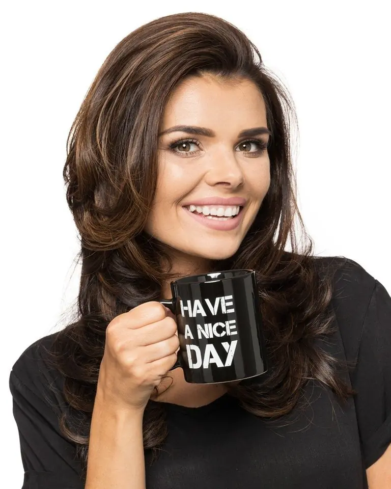 ⁨Naughty mug with a finger - BLACK⁩ at Wasserman.eu