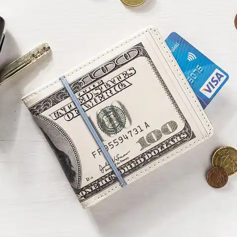 ⁨Dollar wallet⁩ at Wasserman.eu