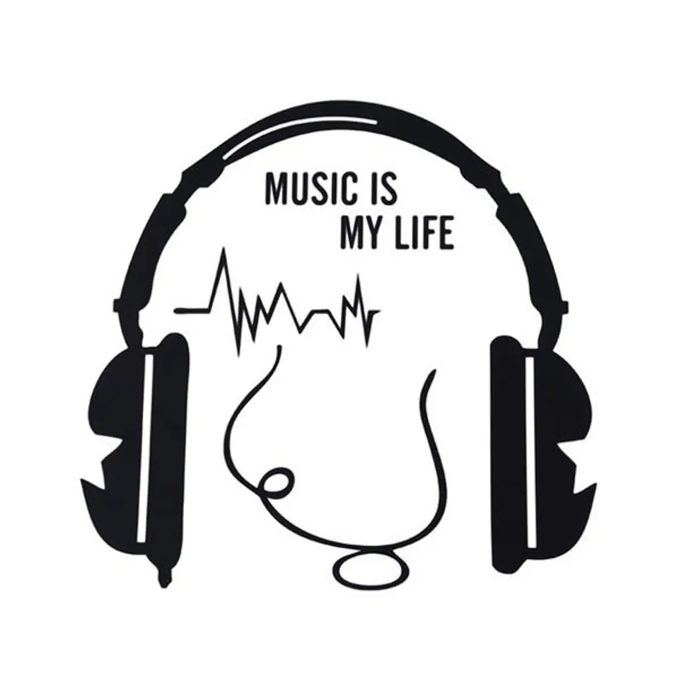 ⁨Naklejka na włącznik MUSIC IS MY LIFE⁩ w sklepie Wasserman.eu