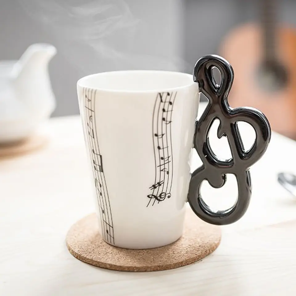 ⁨Music Mug - Treble clef⁩ at Wasserman.eu