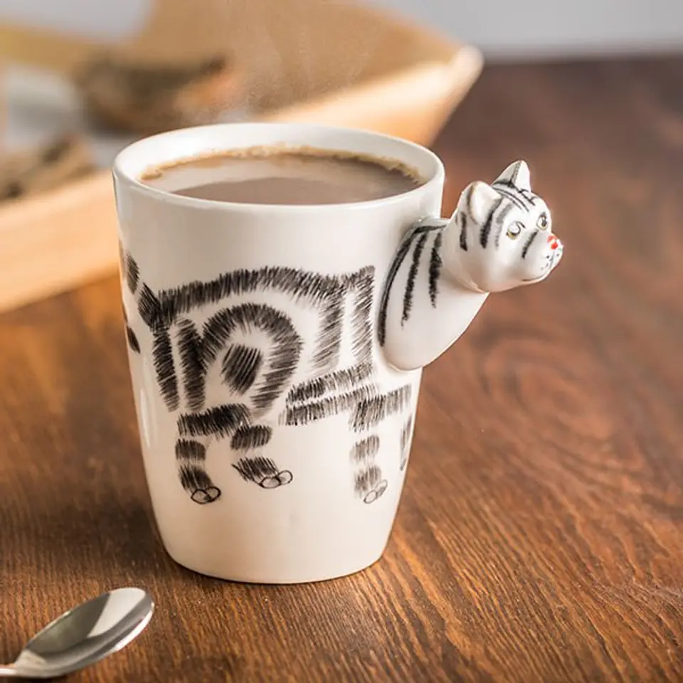 ⁨3D Cat Mug⁩ at Wasserman.eu