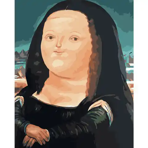 ⁨Gruba Mona Lisa - zestaw do malowania po cyferkach⁩ w sklepie Wasserman.eu