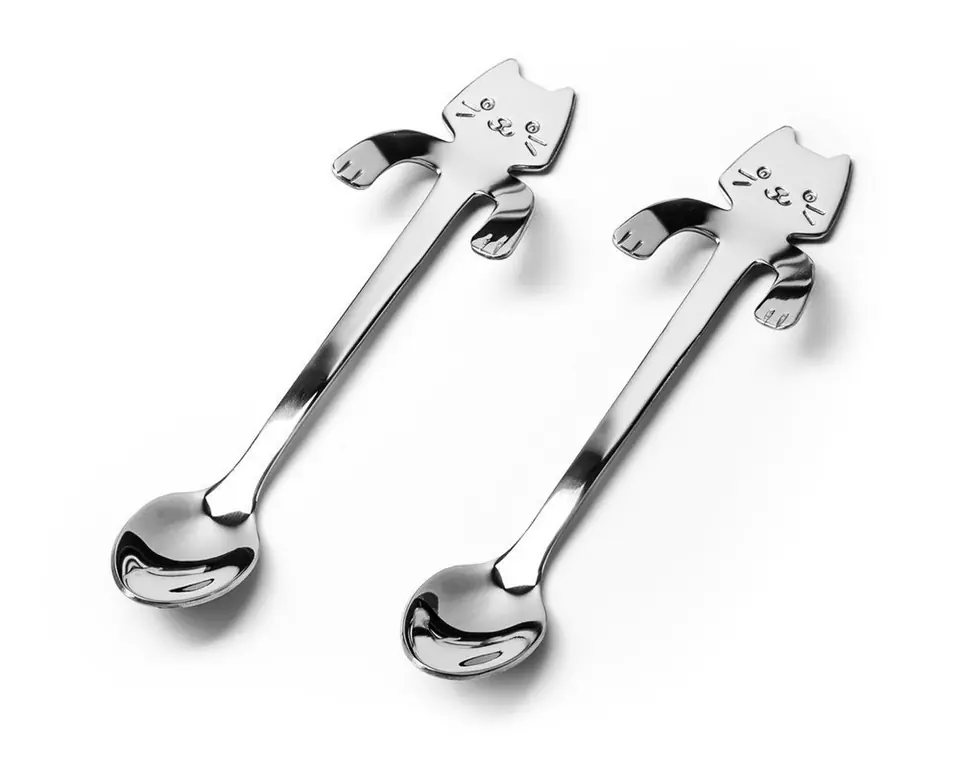 ⁨Kitten's teaspoons 2 pcs. SILVER⁩ at Wasserman.eu