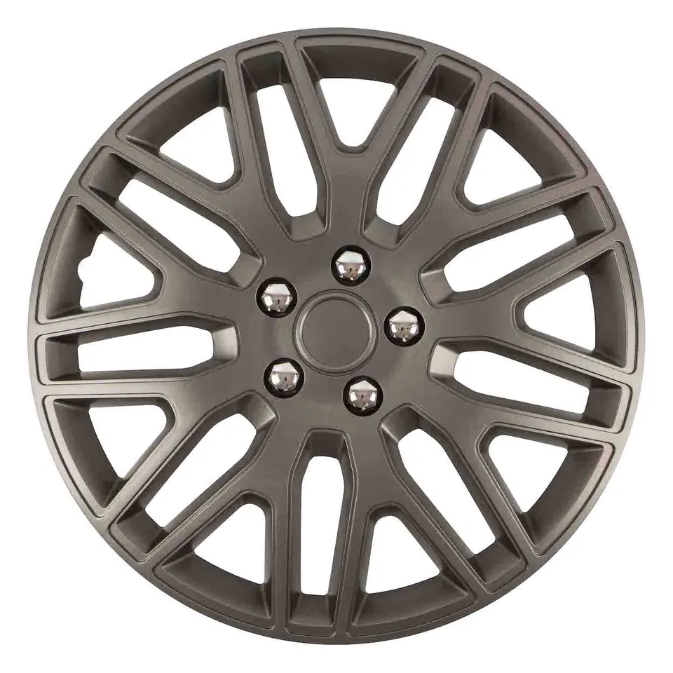 ⁨Dakar cap nc 14" graphite with screws chrome⁩ at Wasserman.eu