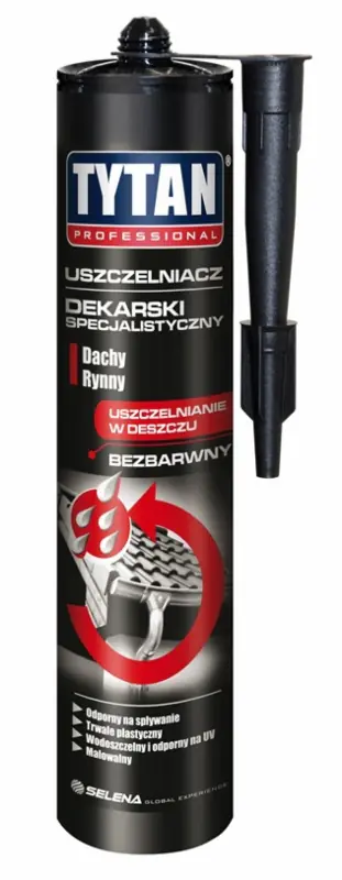 ⁨USZCZELNIACZ SPECJALISTYCZNY DEKARSKI TYTAN 310ML BEZBARWNY⁩ w sklepie Wasserman.eu