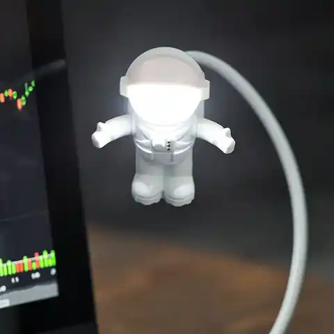 ⁨Astronaut lamp on USB (carton box)⁩ at Wasserman.eu