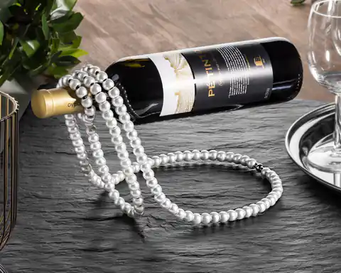 ⁨Wine rack - String of pearls - White⁩ at Wasserman.eu