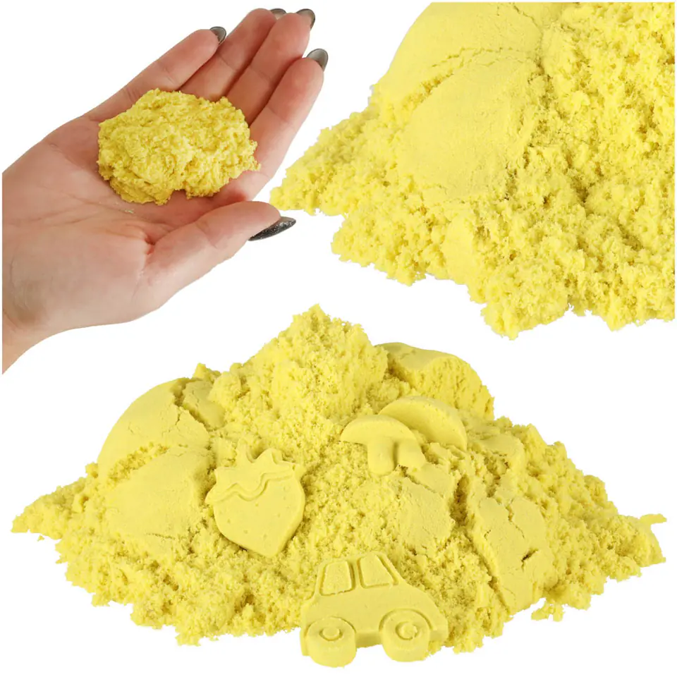 ⁨Piasek dla dzieci 1kg w woreczku żółty⁩ w sklepie Wasserman.eu